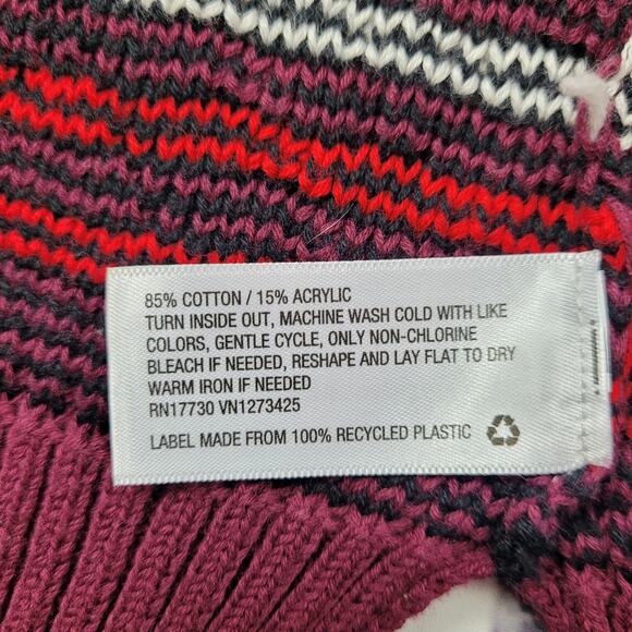 Mossimo Supply Company Red Diamond Pattern Cardigan size Small - Picture 9 of 10